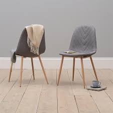 Hemingway Modern Chair Grey Set Of 6 The Cotswold Company Dining Chairs Modern Chairs Scandi Dining Chair