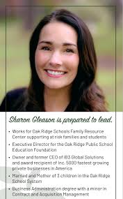 Elect Sharon Gleason for Oak Ridge School Board