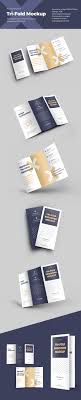 Download 7 Mockups Leafleat Dl Trifold Brochure In Stationery Mockups On Yellow Images Creative Store PSD Mockup Templates