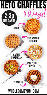 Transfer to a large resealable freezer bag or an airtight freezable container. Keto Chaffles Recipe 5 Ways Ultimate Guide Wholesome Yum
