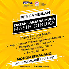 Melarikan otak sekejap dri berfikir utk nk siapkan assignment ngo utk kelas marine verterbrate tu hmm. Unikl Page On Twitter Masih Belum Terlambat Untuk Menyertai Kemasukan Januari 2021 Yang Masih Dibuka Ayuh Sertai Program Ijazah Sarjana Muda Di Universiti Kuala Lumpur Kejuruteraan Teknologi Kejuruteraan Pengurusan