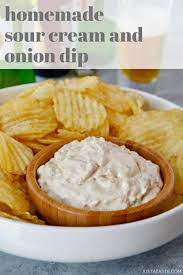 Homemade Sour Cream And Onion Dip Sour Cream And Onion Dip Recipe Homemade Sour Cream Sour Cream Dip Recipes