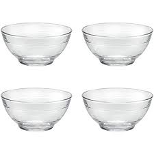 Duralex gigogne glass ice cream sundae dessert bowls 250ml with stem x6. Amazon Com Duralex Lys Bowl Set 5 Piece Clear Kitchen Dining