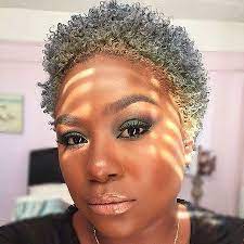 Short Natural Grey Hair Short Natural Hairstyles With Color Natural Gray Hair Short Natural Hair Styles Short Hair Styles