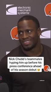 This is awesome 😆 #nfl #browns #nickchubb