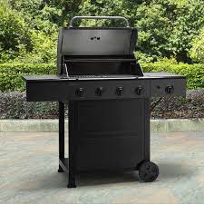 Matt Black 4 Burner Gas Grill With Side Burner Kenmore Gas Grill Sears