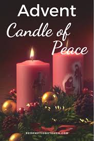 Advent The Candle Of Peace Advent Candles Candles Wreath Stand