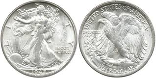 1942 S Walking Liberty Half Dollar Values