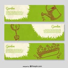 Garden Banner Templates Free Vector Freepik Freevector Banner Template Banners Garden Banner Vector Vector Free Free Brochure Template