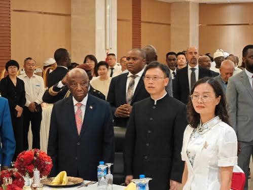 Chinese Embassy in Liberia Holds the Reception to Celebrate the 76th Anniversary of the Founding of the People's Republic of China and the 80th anniversary of the Victory in the Chinese People's