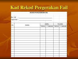 4.2 mengeluarkan kad pergerakan fail dari fail asal apabila diedarkan kepada peminjam. Ppt Taklimat Pengurusan Sistem Fail Powerpoint Presentation Free Download Id 1478592