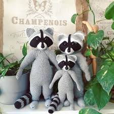 Ruk The Raccoon Crochet Toy Pattern Amigurumi Pdf Tutorial Oyuncak Amigurumi Tintin