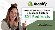 How to Create Custom 301 URL Redirects in Shopify | Create ...