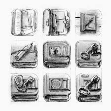 Dribbble Diary Sketch Full View Jpg By Roman Jusdado Icon Design App Icon Design Ios Icon