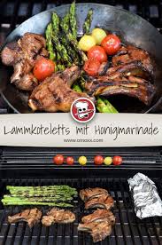 Lammkoteletts Mit Honig Rosmarinmarinade Rezept Lammkotelett Gegrillte Lammkoteletts Lebensmittel Essen