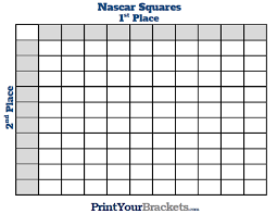 We can't make you like nascar. Printable Nascar 100 Square Grid Office Pool