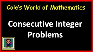 Consecutive Integer Problems In Algebra 1 In 2020 Integer Problems Integers Algebra 1
