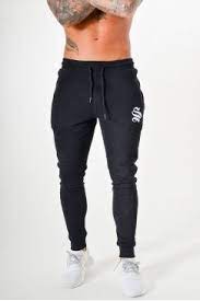 Slub Tracksuit Joggers Black Mens Athletic Fashion Men Street Look Mens Clothing Styles