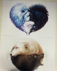 Black And Grey Wolf Drawing Instagram Photo By Jojoes Art Jonas Jodicke Apr 20 2016 At 6 39pm Utc Wolf With Blue Eyes Two Wolves Tattoo Art