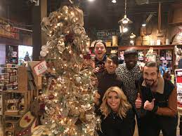 It's an arts and crafts christmas, complete with a crate & barrel hack. Pentatonix On Twitter Had A Little Fun Rockin Around The Christmas Tree At Crackerbarrel In Marietta Ga Https T Co Jmnhmkqcoe