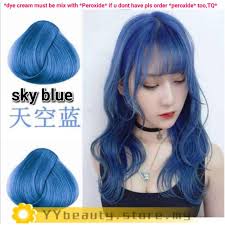 These channel a flair of mystery, tranquility and high class. Blue Hair Color Dye Professional Colour Cream 100ml Sky Blue Fog Blue Cool Blue Ash Blue Shopee Malaysia