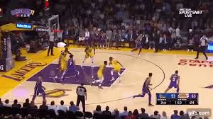 Gifs directly from the national basketball association. Lebron James Tomahawk Dunk Warriors Vs Lakers November 13 2019 Animated Gif