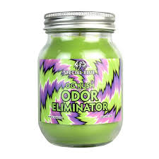 Candles made for the elimination of odors are specially formulated with enzymes that neutralize odors from smoke, pets, or other unwanted smells. Special Blue Odor Eliminator Candle 13oz Og Kush Walmart Com Walmart Com