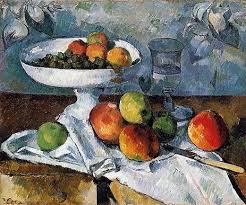 Still Life With Fruit Dish Cezanne Painting Reproduction Cezanne Art Paul Cezanne Paintings Paul Cezanne