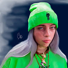 Tons of awesome billie eilish 1080px wallpapers to download for free. Artstation Billie Eilish Portait Digital Painting 2021 Photoshop Belen Grajales