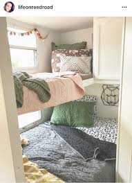 Bunkhouse Decorating Ideas Glamper Camper Bunk House Camping Trailer