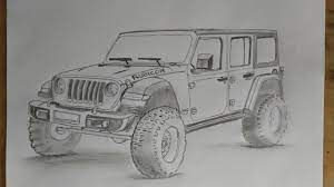 Juter jurus komuter adalah mobil nasich 5 penumpang. Cara Menggambar Mobil Jeep Wrangler Rubicon How To Draw A Jeep Wrangler Rubicon Car Youtube