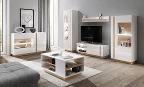 All beautiful high gloss finishing whiting wide range of gloss furniture uk. Bmf Arco White Living Room Set High Gloss White Led Lights Glass Doors Shelves Ebay