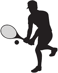 The third one is the navy blue and white version of that same star clipart graphic. Tennis Player Silhouette Clip Art Image Gallery Yopriceville High Quality Images And Transparent Png Free Clipart