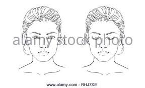 Chart Makeup Artist Blank Template Vector Illustration