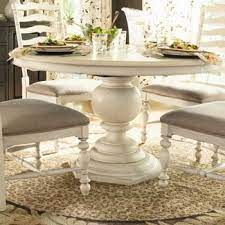 Comfort is key to paulas cooking and lifestyle. Paula Deen Home Paula S Round Pedestal Dining Table In Linen Csn Stores Round Pedestal Dining Table Round Pedestal Dining Pedestal Dining Table