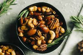 Rosemary Spiced Nuts The Craft Chew Recipe Spicy Nuts Spiced Nuts Nut Recipes