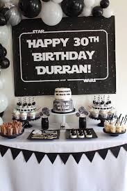 Monochromatic Star Wars Birthday Party Kara S Party Ideas Star Wars Party Decorations Star Wars Birthday Party Star Wars Dessert