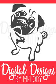This Listing Is For A Set Of Pug Design Files File Types Provided With Your Purchase 1 Svg File 1 Png File High Quality 300 Dpi Etsy Finds Etsy Etsy Seller