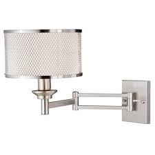Maybe you would like to learn more about one of these? Cascadia Polk Instalux Plug In Nickel Swing Arm Wall Lamp Gray Drum Shade W0259 Rona