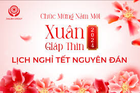 Announcement of Lunar New Year holiday schedule for Giap Thin 2024