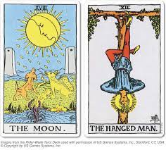 Tarot is an absolutely fascinating world of healing archetypes, mythologies, and intuitive guidance. The Moon And The Hanged Man The Tarot Reader Blog