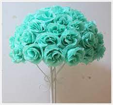 Tiffany blue wedding more information material:silk flowers, ribbon, rhinestonessize:flower diameter: Spr 2016 35cm New Design Tiffany Blue Rose Kissing Ball Artificial Silk Flower Wedding Table Centerpiece Decoration Flower Flower Wedge Flower House Decorationflower Decoration Designs Aliexpress