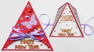 Happy new year 2020 handmade card designs crafts to get. How To Make Happy New Year Card 2020 New Year Greeting Cute766