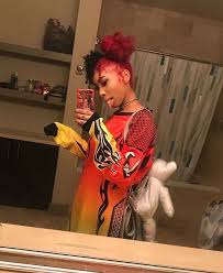 Split Dye Black And Blonde Curly Hair Swaybreezy Hair Color For Black Hair Split Dyed Hair Dyed Natural Hair