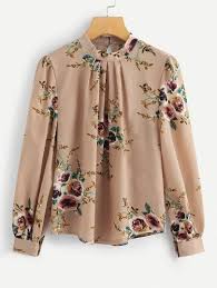 See more ideas about floral, blush pink nursery, floral napkins wedding. Plus Button Keyhole Floral Print Blouse Floral Print Blouses Womens Chiffon Tops Floral Print Chiffon Top