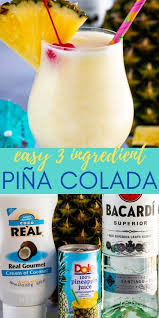 Easy Pina Colada Recipe 3 Ingredients Crazy For Crust Recipe In 2020 Alcohol Drink Recipes Easy Pina Colada Recipe Drinks Alcohol Recipes