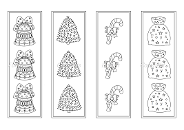 Christmas coloring pages for kids as kids anticipate christmas day, take advantage of the weeks leading up to the big day by letting them enjoy these christmas coloring pages. Christmas Coloring Printable Bookmarks Bookmark To Color By Funny Colorings Thehungryjpeg Com