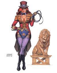 Female Lion Tamer Female Lion Lion Tamer Circus Characters