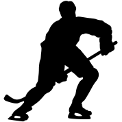 Hockey Silhouette Png 178 178 Pixels Silhouette Hockey Players Hockey