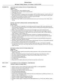 security operations center operator